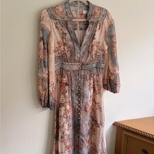 Zimmermann Multicolor Long Sleeve Dress